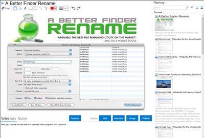 A Better Finder Rename - Flamory bookmarks and screenshots