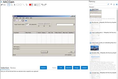 AACGain - Flamory bookmarks and screenshots