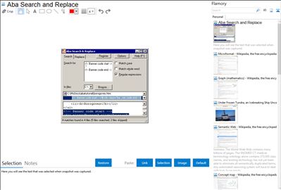 Aba Search and Replace - Flamory bookmarks and screenshots