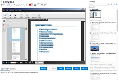 able2doc - Flamory bookmarks and screenshots