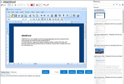 AbleWord - Flamory bookmarks and screenshots