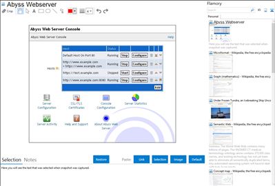 Abyss Webserver - Flamory bookmarks and screenshots