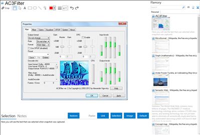 AC3Filter - Flamory bookmarks and screenshots