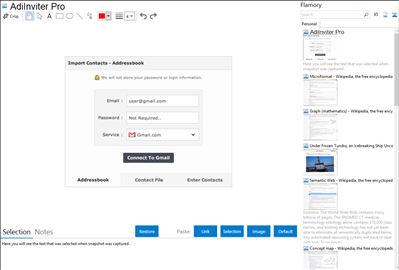 AdiInviter Pro - Flamory bookmarks and screenshots