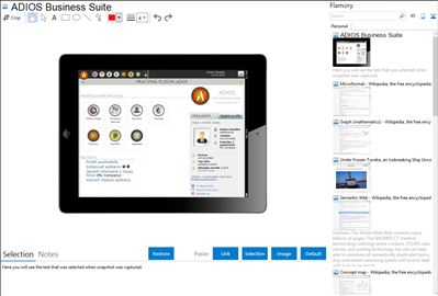 ADIOS Business Suite - Flamory bookmarks and screenshots