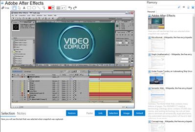Adobe After Effects - Flamory bookmarks and screenshots