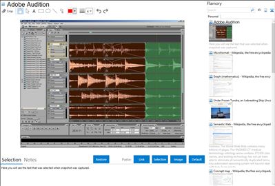 Adobe Audition - Flamory bookmarks and screenshots
