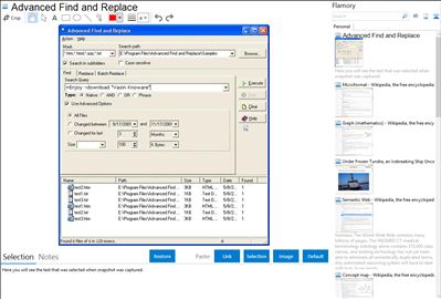 Advanced Find and Replace - Flamory bookmarks and screenshots