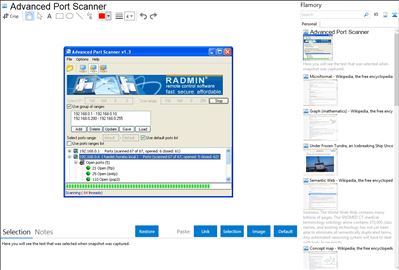 Advanced Port Scanner - Flamory bookmarks and screenshots