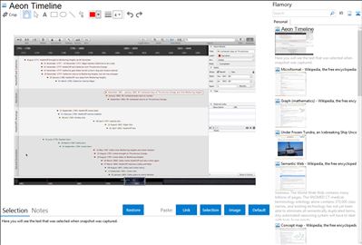 Aeon Timeline - Flamory bookmarks and screenshots