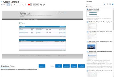 Agility Limited - Flamory bookmarks and screenshots