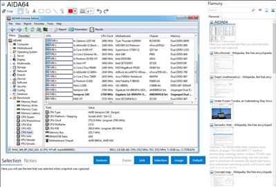 AIDA64 - Flamory bookmarks and screenshots