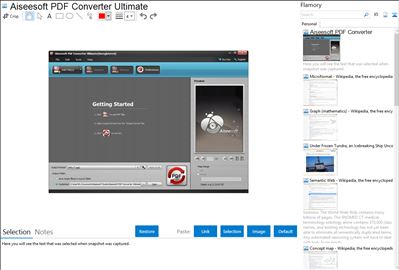 Aiseesoft PDF Converter Ultimate - Flamory bookmarks and screenshots