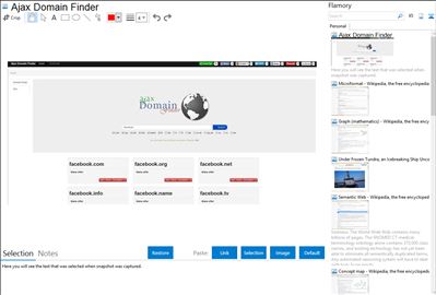 Ajax Domain Finder - Flamory bookmarks and screenshots