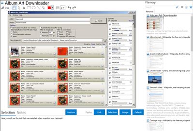 Album Art Downloader - Flamory bookmarks and screenshots