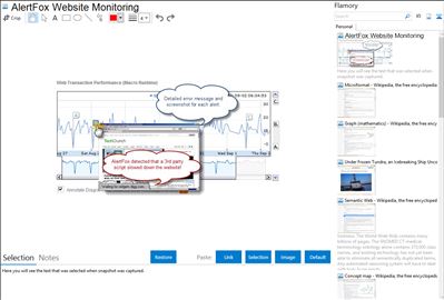 AlertFox Website Monitoring - Flamory bookmarks and screenshots