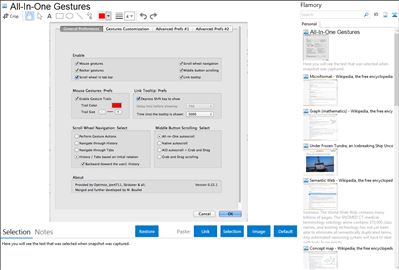 All-In-One Gestures - Flamory bookmarks and screenshots