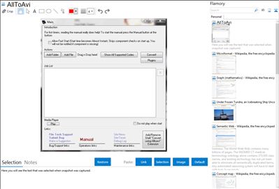 AllToAvi - Flamory bookmarks and screenshots