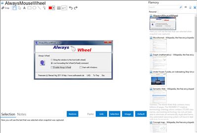 AlwaysMouseWheel - Flamory bookmarks and screenshots