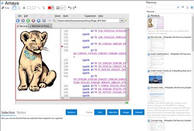 Amaya - Flamory bookmarks and screenshots