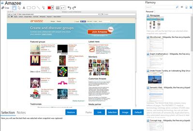Amazee - Flamory bookmarks and screenshots