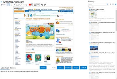 Amazon Appstore - Flamory bookmarks and screenshots