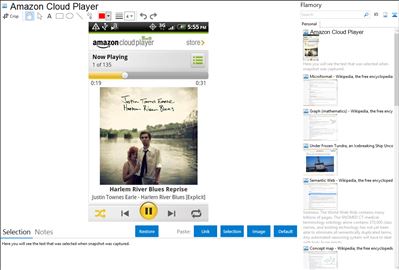 Amazon Cloud Player - Flamory bookmarks and screenshots