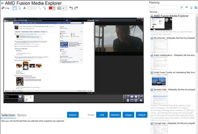 AMD Fusion Media Explorer - Flamory bookmarks and screenshots