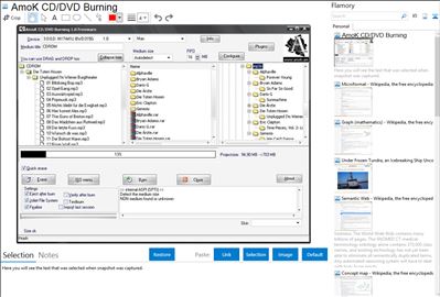 AmoK CD/DVD Burning - Flamory bookmarks and screenshots