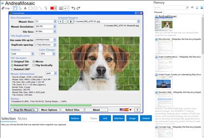 AndreaMosaic - Flamory bookmarks and screenshots