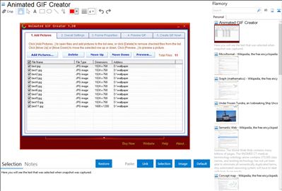 Animated GIF Creator - Flamory bookmarks and screenshots