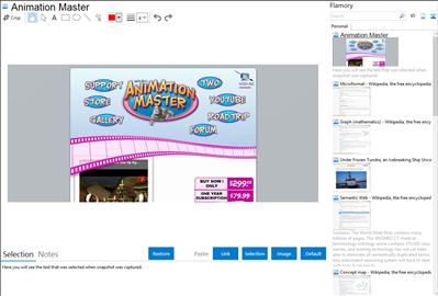 Animation Master - Flamory bookmarks and screenshots
