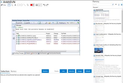 AnkhSVN - Flamory bookmarks and screenshots