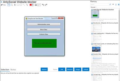 AntySocial Website blocker - Flamory bookmarks and screenshots