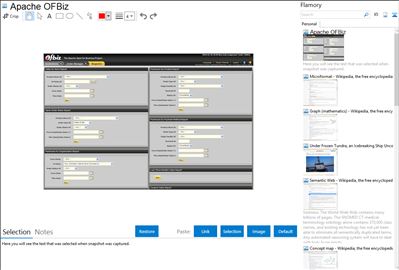 Apache OFBiz - Flamory bookmarks and screenshots