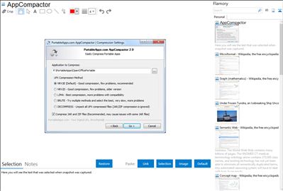 AppCompactor - Flamory bookmarks and screenshots