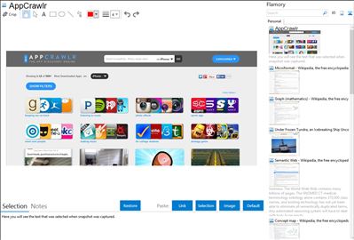 AppCrawlr - Flamory bookmarks and screenshots