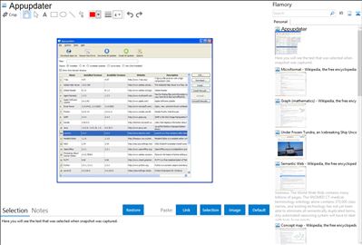 Appupdater - Flamory bookmarks and screenshots
