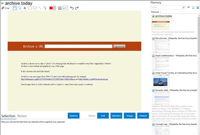 archive.today - Flamory bookmarks and screenshots