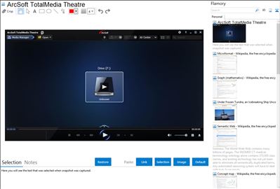 ArcSoft TotalMedia Theatre - Flamory bookmarks and screenshots