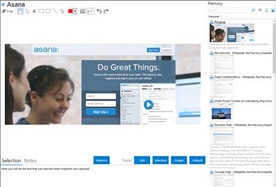 Asana - Flamory bookmarks and screenshots