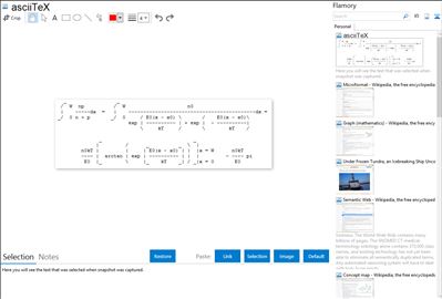 asciiTeX - Flamory bookmarks and screenshots