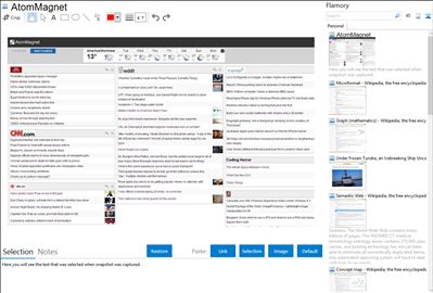 AtomMagnet - Flamory bookmarks and screenshots
