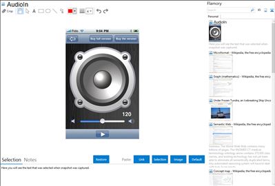 AudioIn - Flamory bookmarks and screenshots