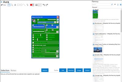 Aura - Flamory bookmarks and screenshots