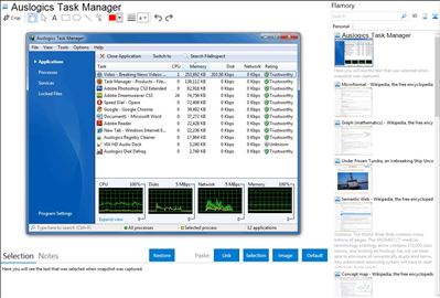 Auslogics Task Manager - Flamory bookmarks and screenshots