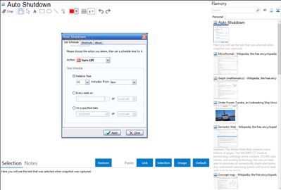 Auto Shutdown - Flamory bookmarks and screenshots