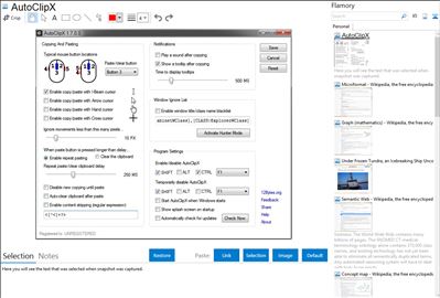 AutoClipX - Flamory bookmarks and screenshots