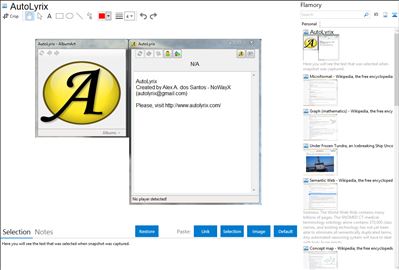 AutoLyrix - Flamory bookmarks and screenshots