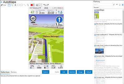AutoMapa - Flamory bookmarks and screenshots